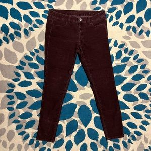 American Eagle Outfitters Purple Corduroy Jeans.  Women’s size 10.